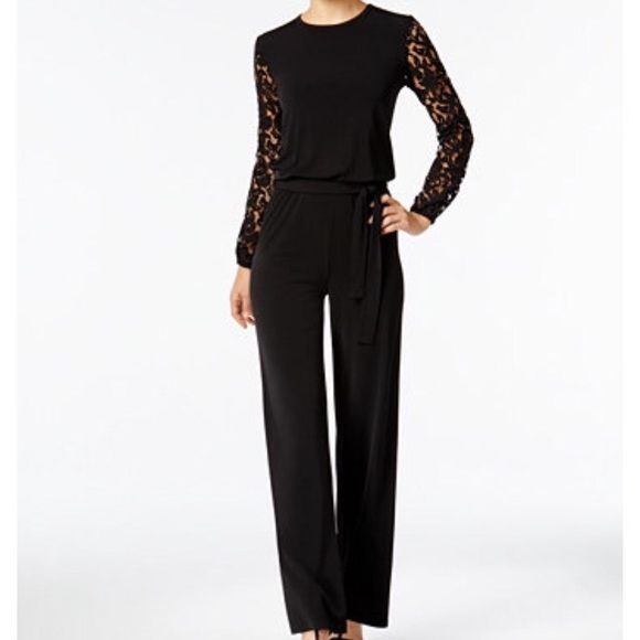 michael kors white lace jumpsuit